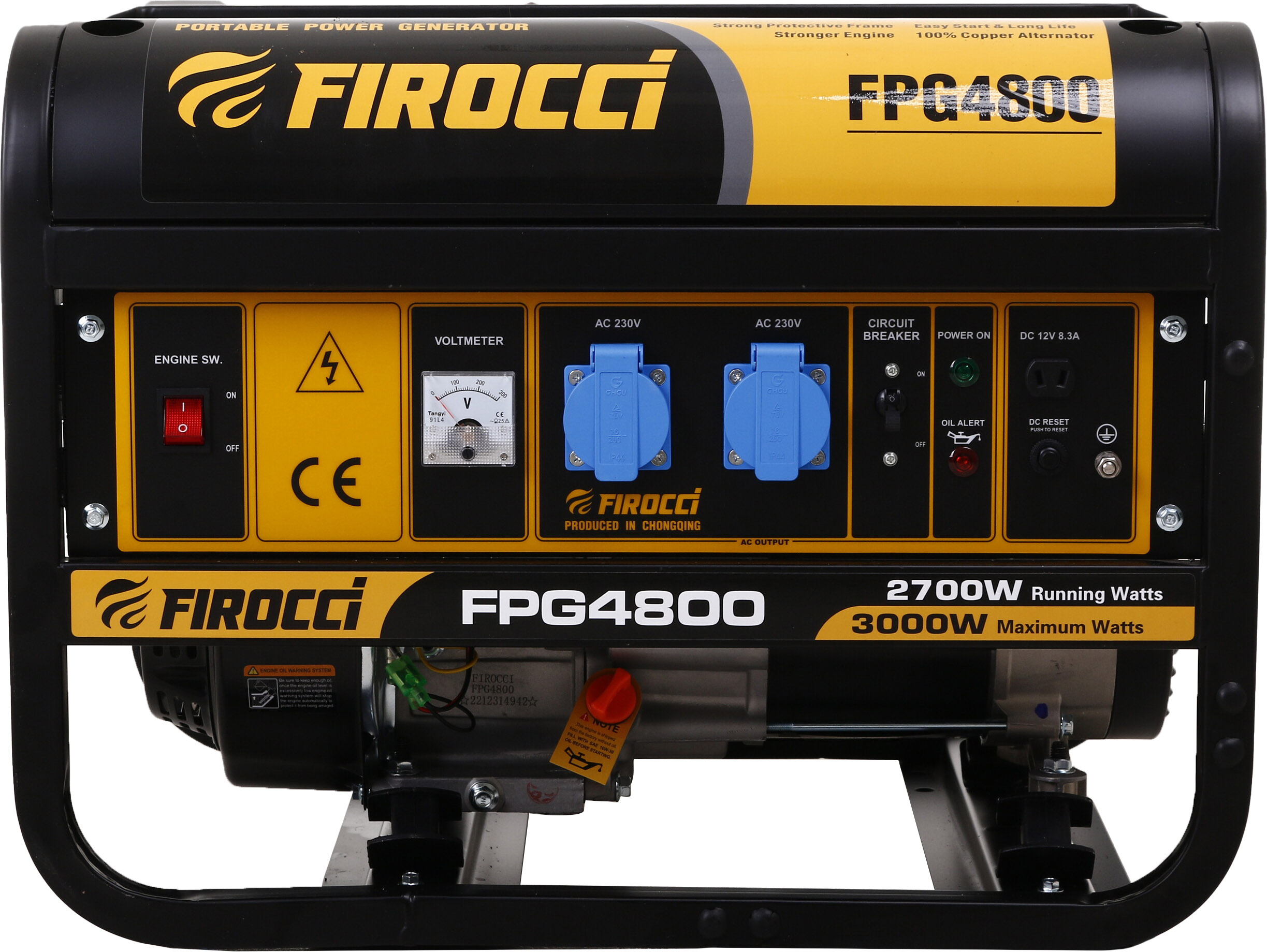 Мініелектростанція Firocci FPG4800 2,7 кВт / 3 кВт 230 В бензин